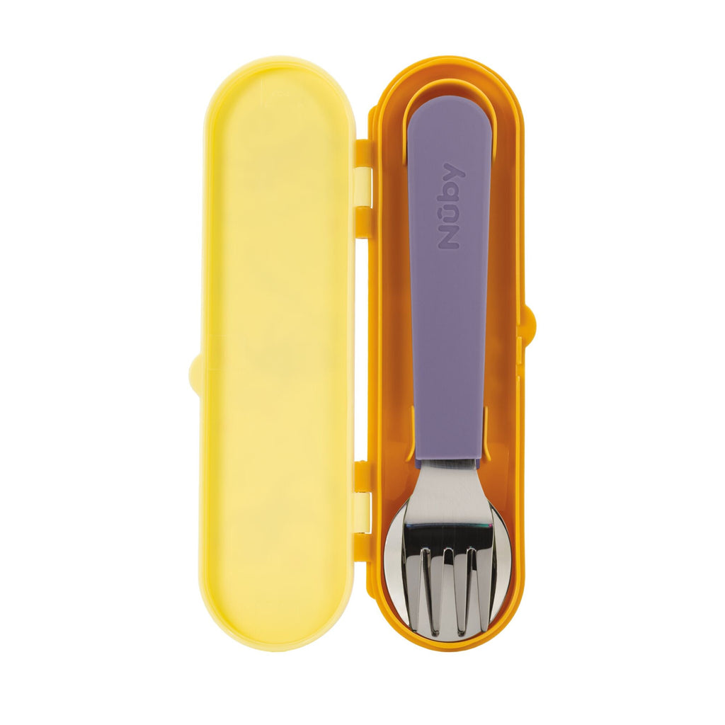 Stainless Steel Toddler Utensil Set | Monkey