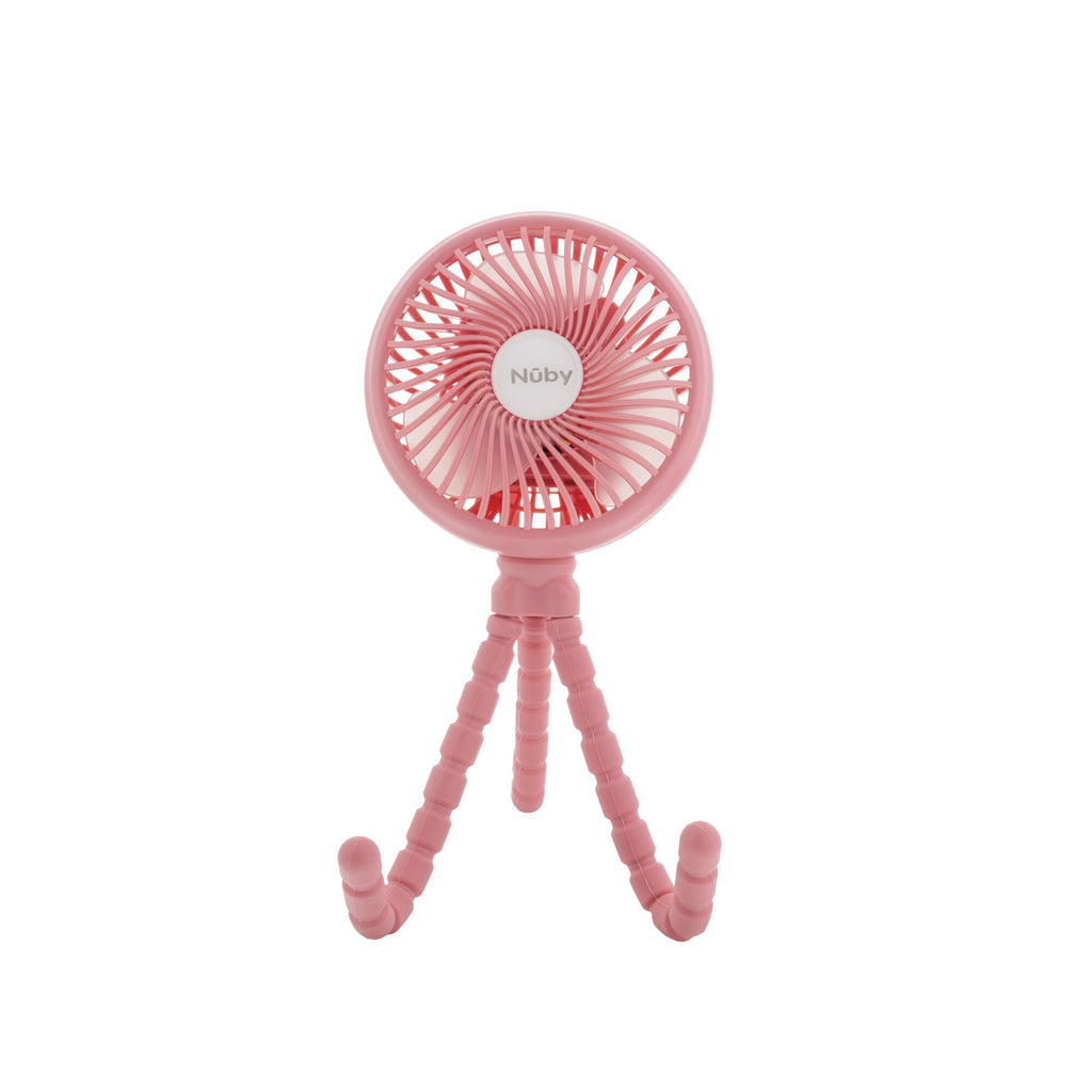 Large LED Stroller Fan | Pink